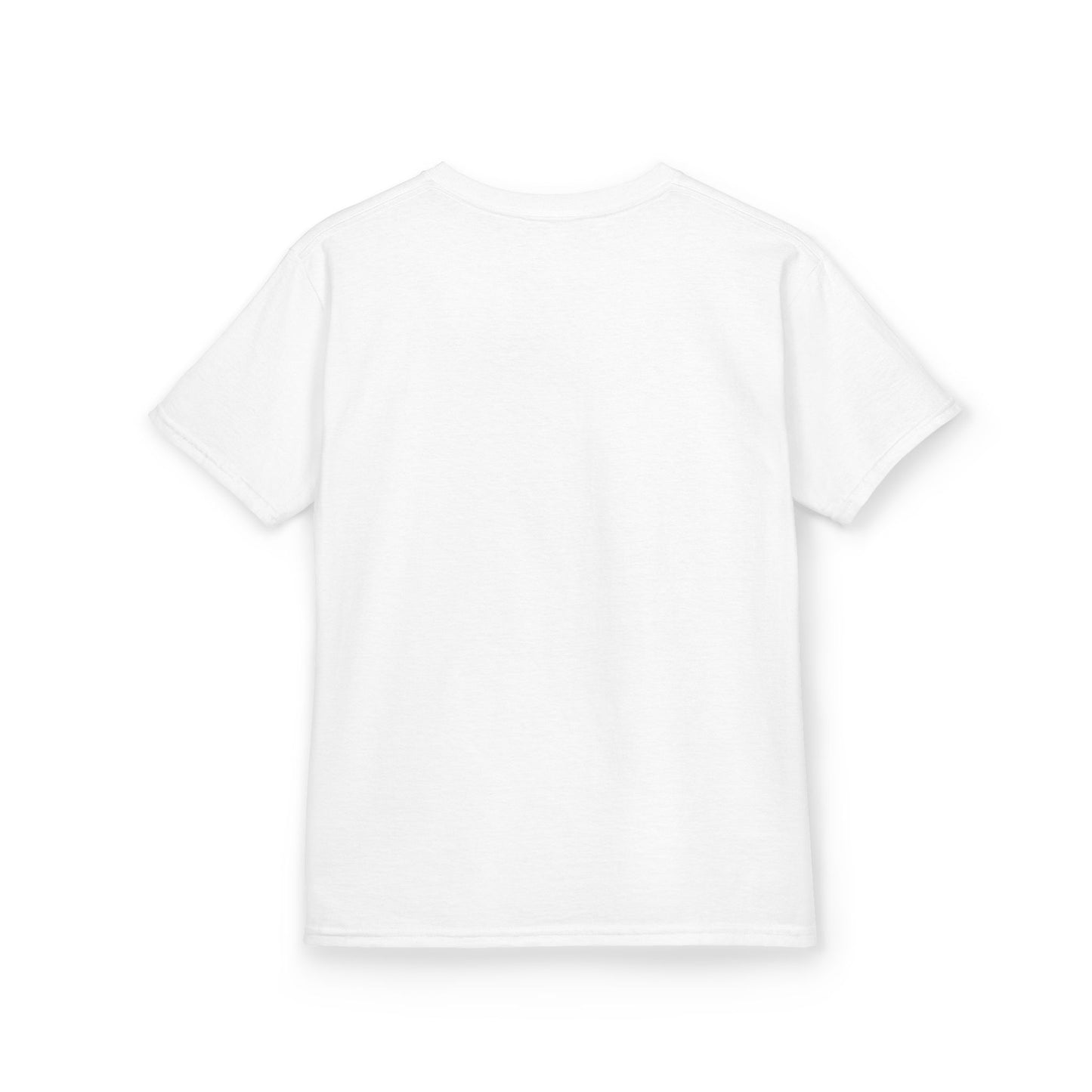 White Great South Babe Kids Tee - back view, soft cotton crewneck