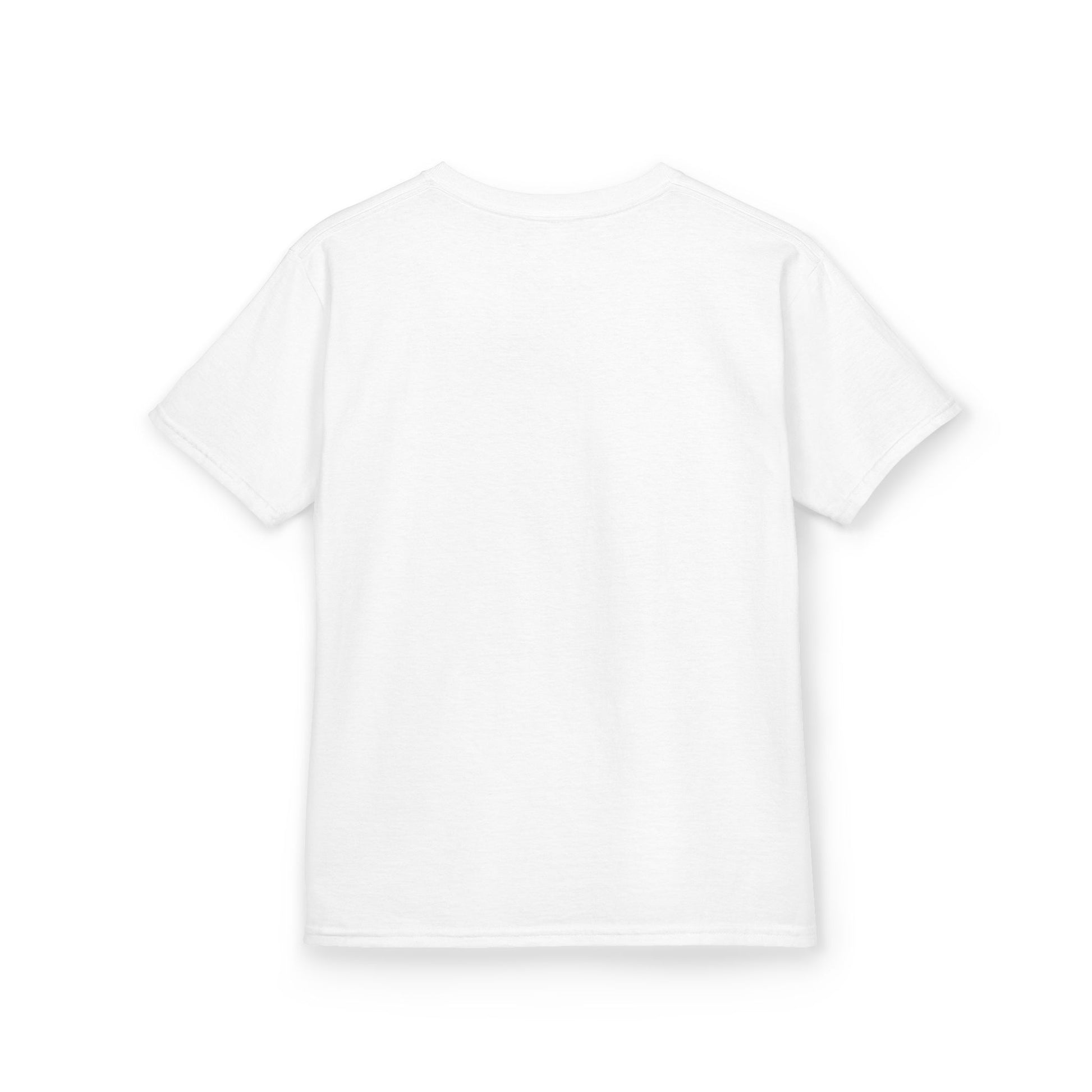 White Great South Babe Kids Tee - back view, soft cotton crewneck