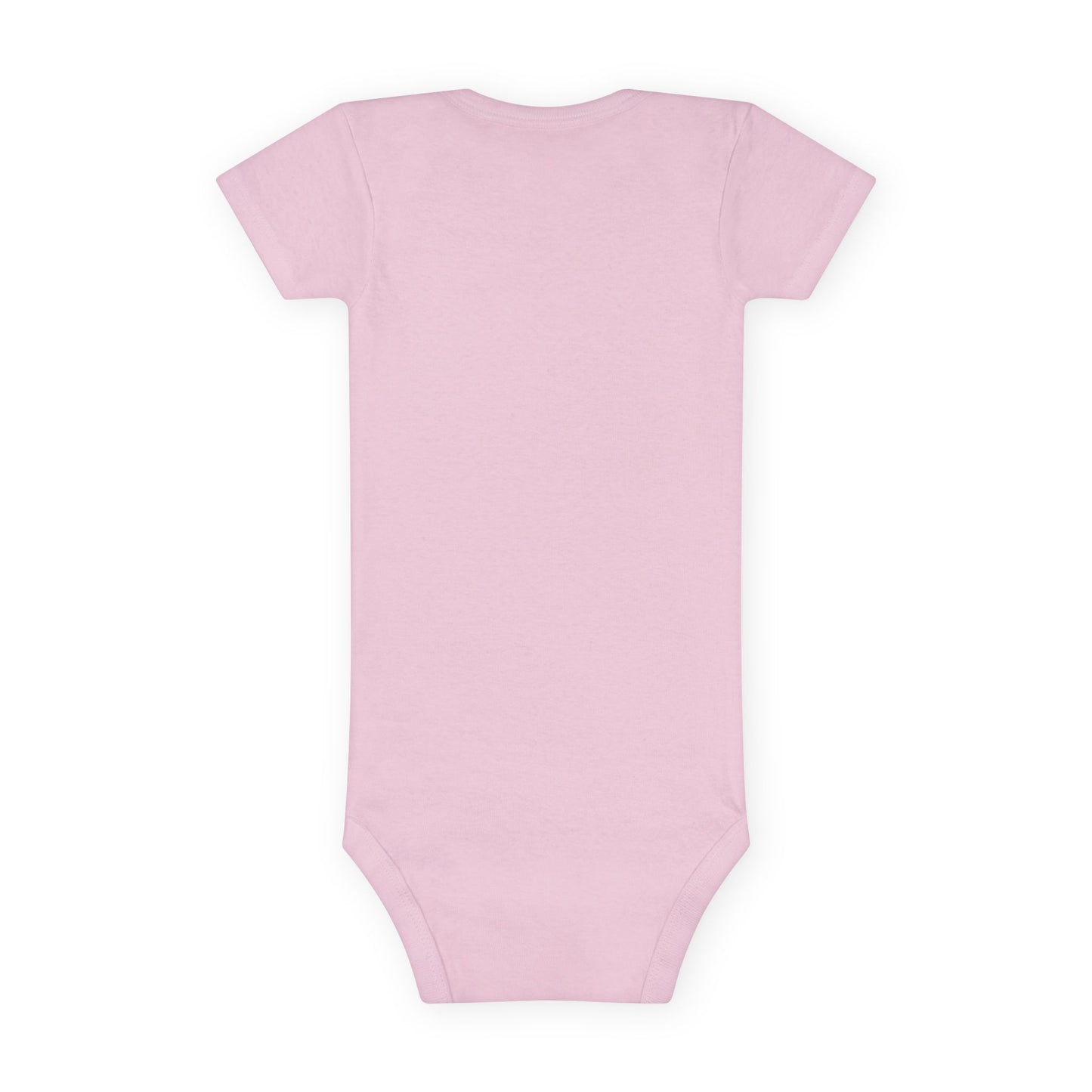 Toddler boy wearing pink No Wake Zone Onesie with nautical boat graphic