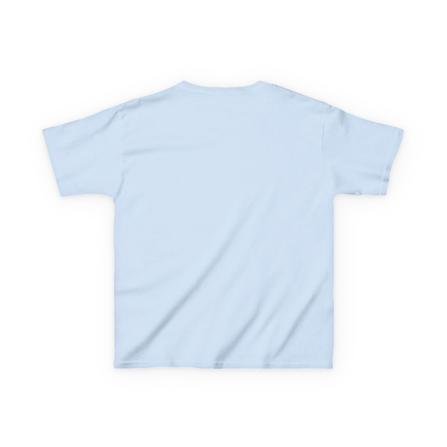 Light blue Great South Babe Kids Tee - back view, soft cotton crewneck