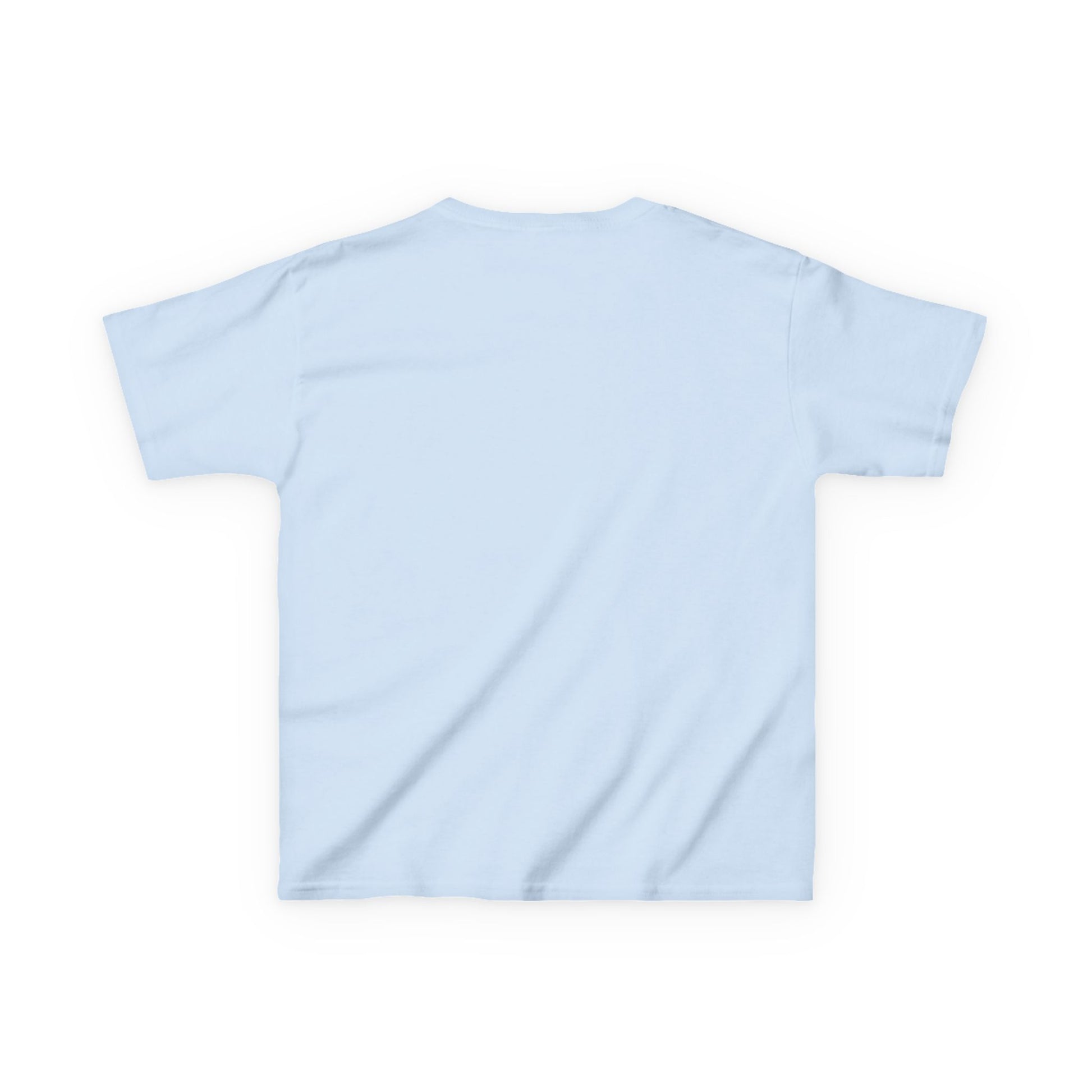Light blue Great South Babe Kids Tee - back view, soft cotton crewneck