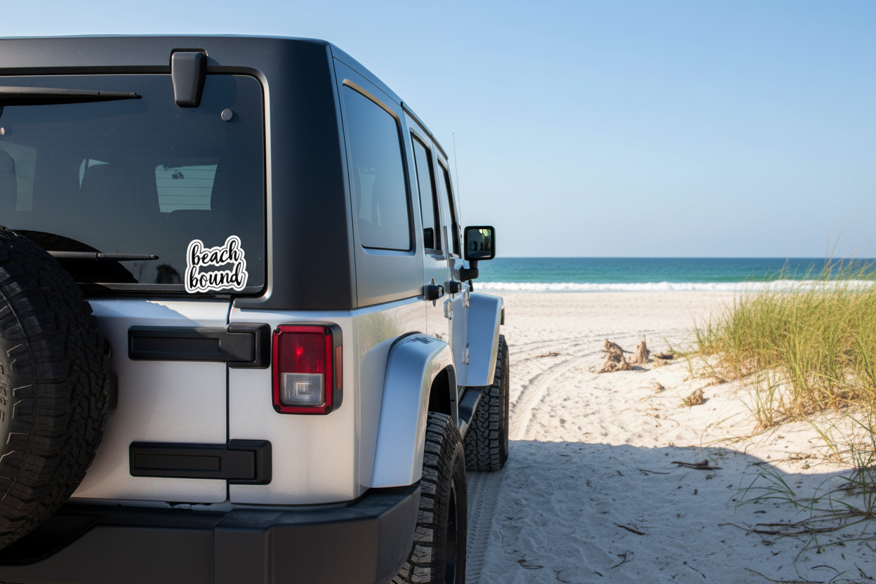 Beach Bound Sticker